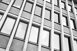 Deserted Building Facade Prints: Facade