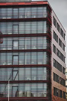 Prints of Facade, building, architecture, Berlin, house, window, modern, modern architecture, Germany, Germany Berlin Architecture Prints: Modern Facade Print, Berlin Germany Architecture