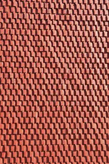 Colourful Building Facades Prints: Facade cladding made of red textured panel
Faade cladding made of red textured panel