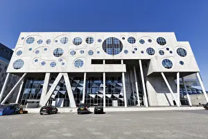 Modern Architecture In Denmark Prints: Facade made of concrete and glass