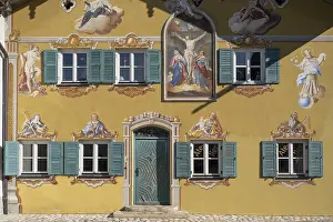 Luftlmalerei Germany Prints: Facade with Luftlmalerei