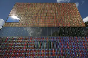 Upper Bavaria Landmarks Prints: Facade of multicolored ceramic rods