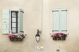 Deserted House In France Prints: Facade with windows, Nyons, Drome