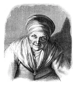 Looking At The Camera Portrait Prints: Facsimile of an engraving chisel
