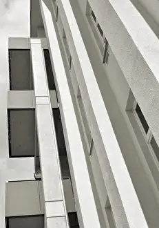 Empty Housing Units Prints: Factory building converted into flats