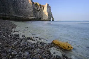 Alabaster Coast France Prints: Falaise d'Aval chalk cliffs