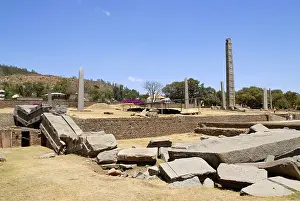 Historic Building Monument Prints: Fallen down and broken stele Nr