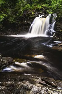 Waterfall In Scotland Prints: Falls of Falloch, Waterfall on River Falloch