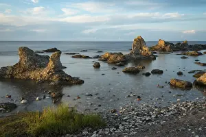 Chalk Rock Formations In Europe Prints: The famous limestone cliffs (Raukar)