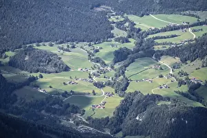 Southern Germany Fields Prints: Farmed fields, Kramerlehen, Berchtesgaden
