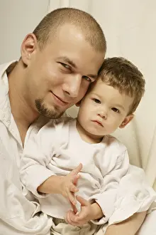 Caucasian Ethnicity Photography Prints: Father and son