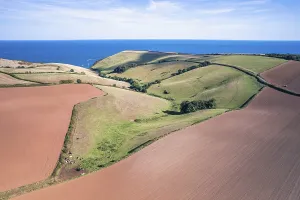 Drone Photography Devon Prints: Fields and farmlands from a drone