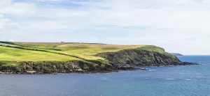 Rocky Cliff Line Prints: Fields and Farms Cliffs over cliffs