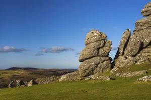Devon England Photography Prints: Fields and meadows in Haytor Rocks