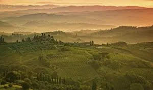 Tuscany Landscape Prints: Fields in Tuscany