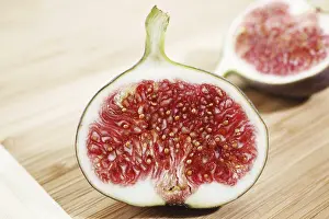 Exotic Food Photography Prints: Fig, halved