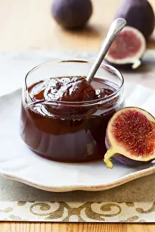 Fig Jam Prints: Fig jam in a jar