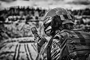 Special Unit Fighter Prints: The fighter of a special unit performs a dangerous mission