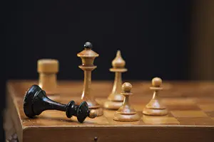 Board Game Strategy Prints: The figures placed on the board