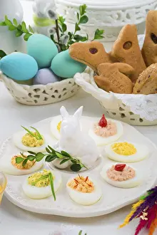 Dairy Product Photography Prints: Filled eggs