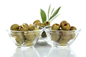 Studio Shot Of Olives Prints: Filled olives