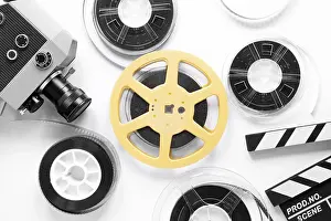 White Background Design Prints: Film elements white background