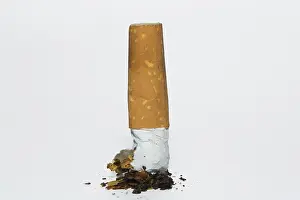 Unhealthy Tobacco Habit Prints: Filter cigarette, cigarette butt, Germany