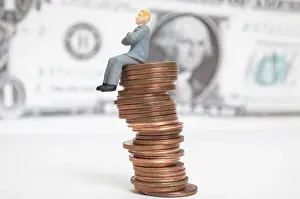 Studio Shot Still Life Photography Prints: Financial tower