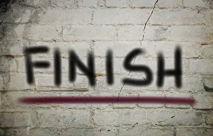 Marathon Runner Prints: Finish Concept
