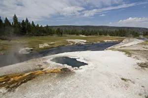 Yellowstone National Park Prints: Firehole River, Upper Geyser Basin