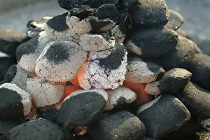 Charcoal Grill Prints: Fireplace