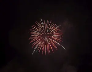 Atmospheric Nighttime Photography Prints: Fireworks