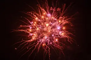 Dark Night Sky Prints: Fireworks