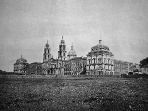 Southern Europe Castle View Prints: One of the first autotypes of Mafra Castle