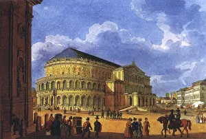 Historic Opera House Prints: The First Opera House by Semper