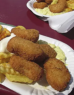 Greasy Food Photography Prints: Fish and chips