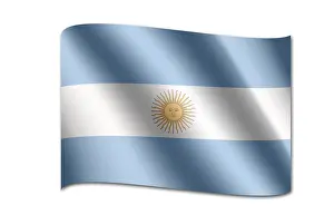 Computer Graphic Flag Prints: Flag of Argentina