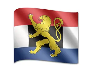 Computer Graphic Flag Prints: Flag of Benelux