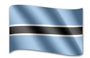 Computer Graphic Flag Prints: Flag of Botswana