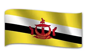 Prints of Flag of Brunei Related Prints: Flag of Brunei Print