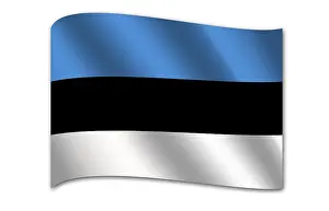 Baltic State Flag Prints: Flag of Estonia