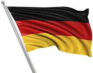 German Federal Republic Image Prints: Flag of Germany, 3d rendered image