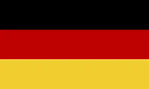 Central Europe Banner Prints: Flag of Germany, Vector illustration