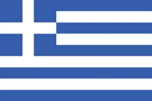 Southeast European Flag Prints: Flag of Greece, Vector illustration