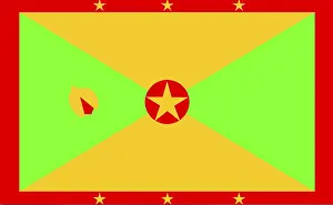 Prints of Flag of Grenada Related Prints: Grenada Flag Print