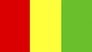 Deserted National Flag Image Prints: Flag of Guinea