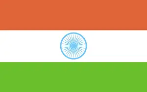Deserted Flag Image Prints: Flag of India