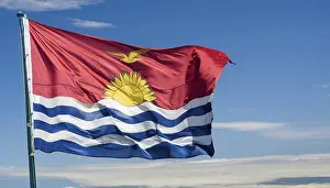 Isolated National Symbol Prints: The flag of Kiribati, Polynesia