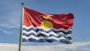 Polynesian National Flag Prints: The flag of Kiribati, Polynesia