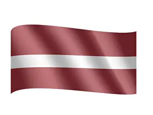 Symbolic National Ensigns Prints: Flag of Latvia
